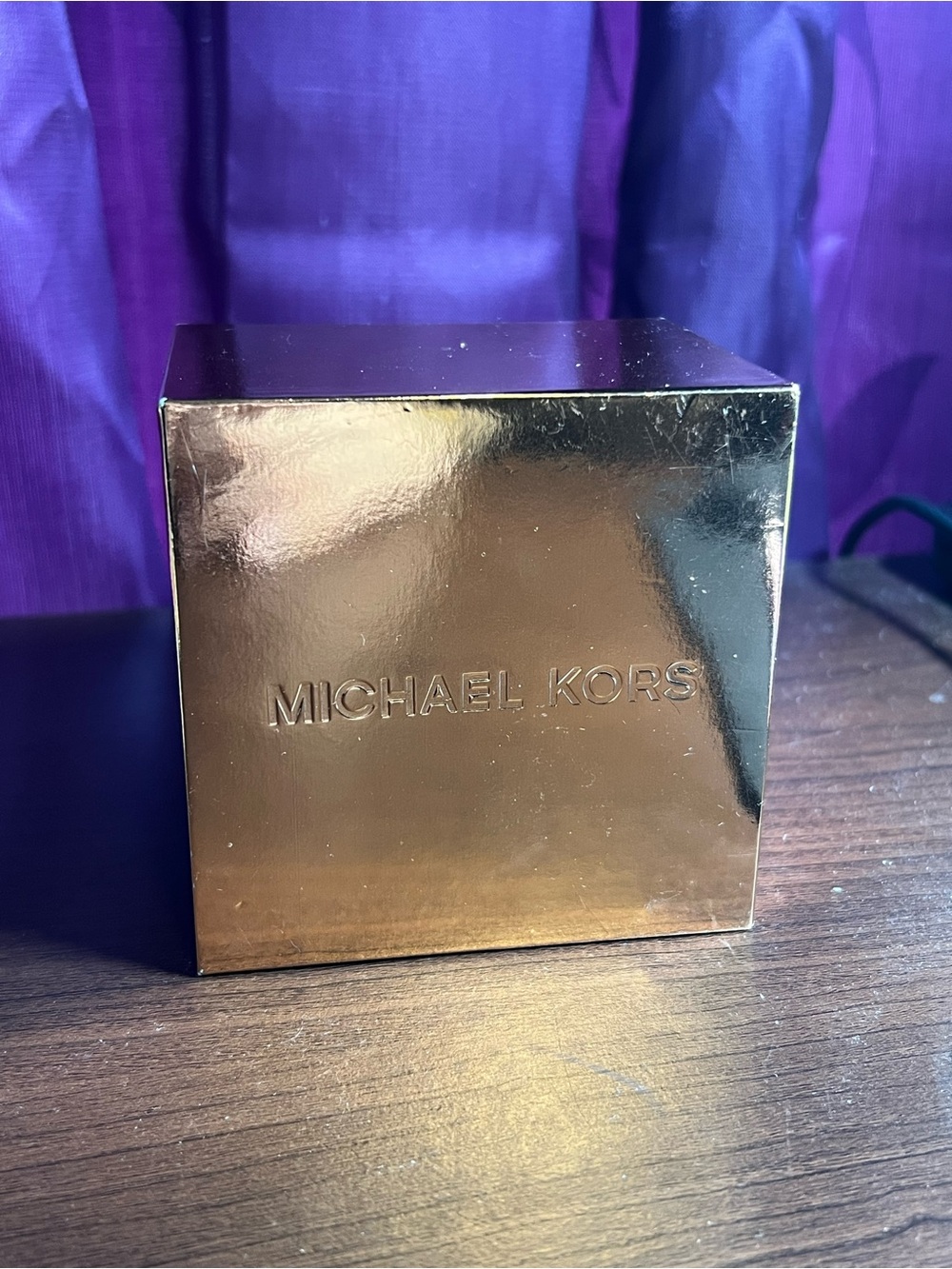 Michael Kors Metallic Rose Gold Watch Box